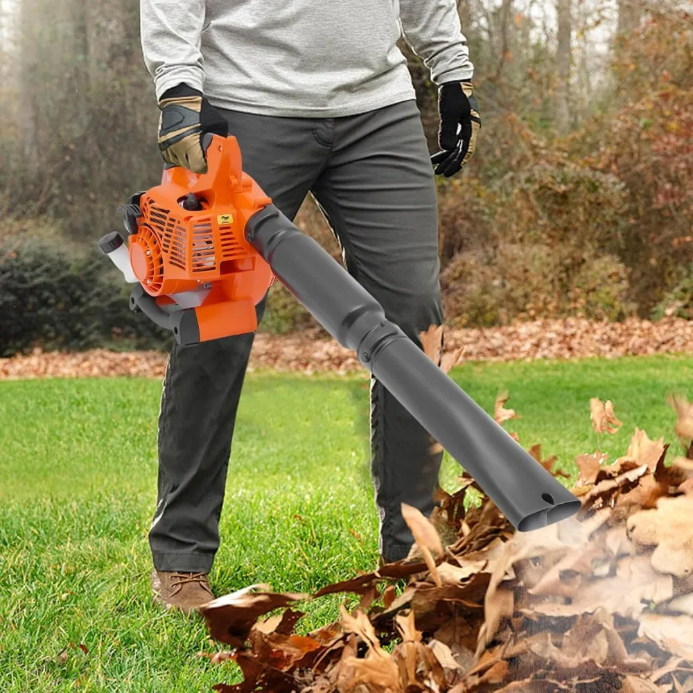 

2-Stroke Handheld Leaf Blower 25.4cc Gas Powered Leaf Blower Handheld Petrol Blower for Lawn Care Snow Blowing Yard Cleaning