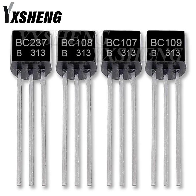 50PCS/LOT BC107B BC108B BC109B BC237B TO-92 Triode Transistor YXSHENG BC107 BC108 BC109 BC237 In Stock