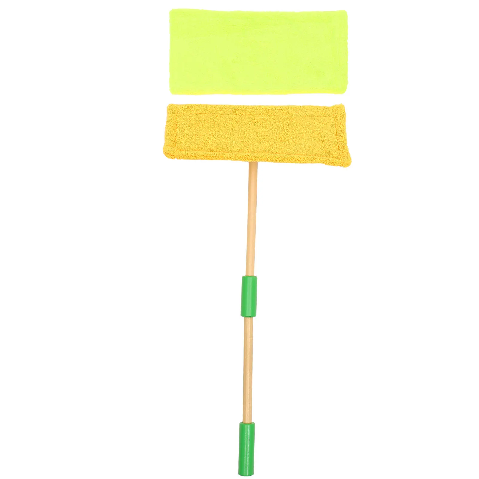 1 Set Detachable Wooden Mop Kids Simulation Cleaning Tools Toddler Playset Pretend Play Supplies Baby Hand Mop Sweeping Set