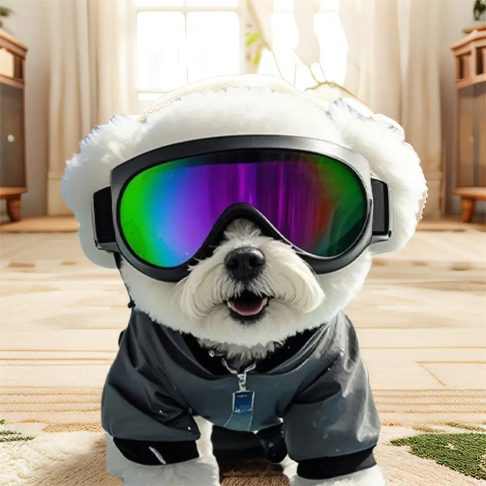 نظارات شمسية صيفية للكلاب بحزام قابل للتعديل وحماية من الأشعة فوق البنفسجية للحيوانات الأليفة، نظارات واقية مريحة وقابلة للتنفس #5