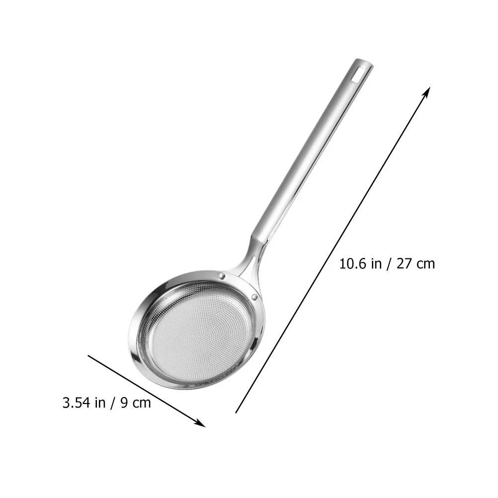 

Premium Stainless Steel Filtering Ladle Hot Pot Colander Skimmer Oil Residue Strainer Mesh Spoon Kitchen Cookware Heat