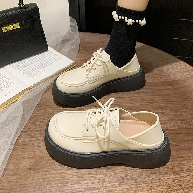 Women\'s New Platform Shoes Lolita Mary Janes Shoes School Uniform Jk Student Shoes Women Girl Round Toe Lolita Vintage Shoes