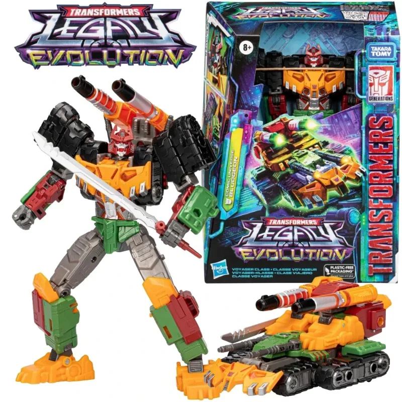 Takara Tomy Hasbro Transformers Legacy Evolution Bludgeon Comic Universe Voyager Class Action Figure Collectible Ornament Toys