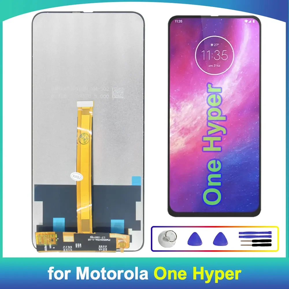 Pantalla LCD para Motorola Moto One Hyper XT2027, Repuesto de Pantalla Táctil Digitalizadora para Moto One Hyper XT2027