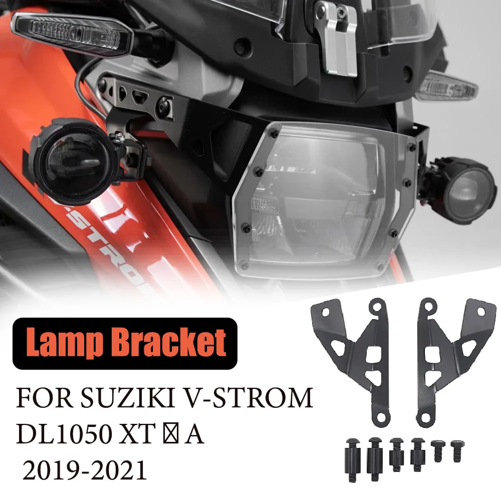

Держатель фар мотоцикла, кронштейн для противотуманной фары для SUZIKI V-STROM DL1050 XT/A 2019-2021, новый черный кронштейн, аксессуары