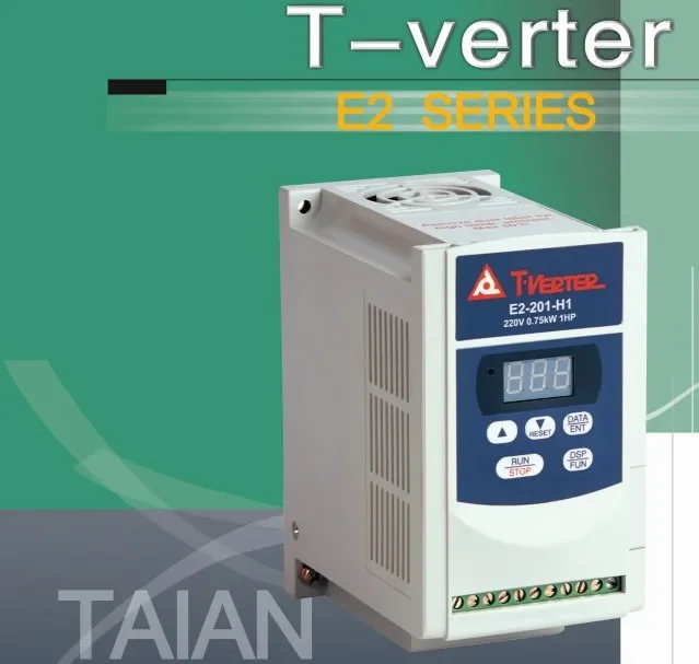 Original Taiwan Dongyuan Taian Inverter E2-2P5-H1A Single-phase 220V/0.4KW Brand New And Genuine