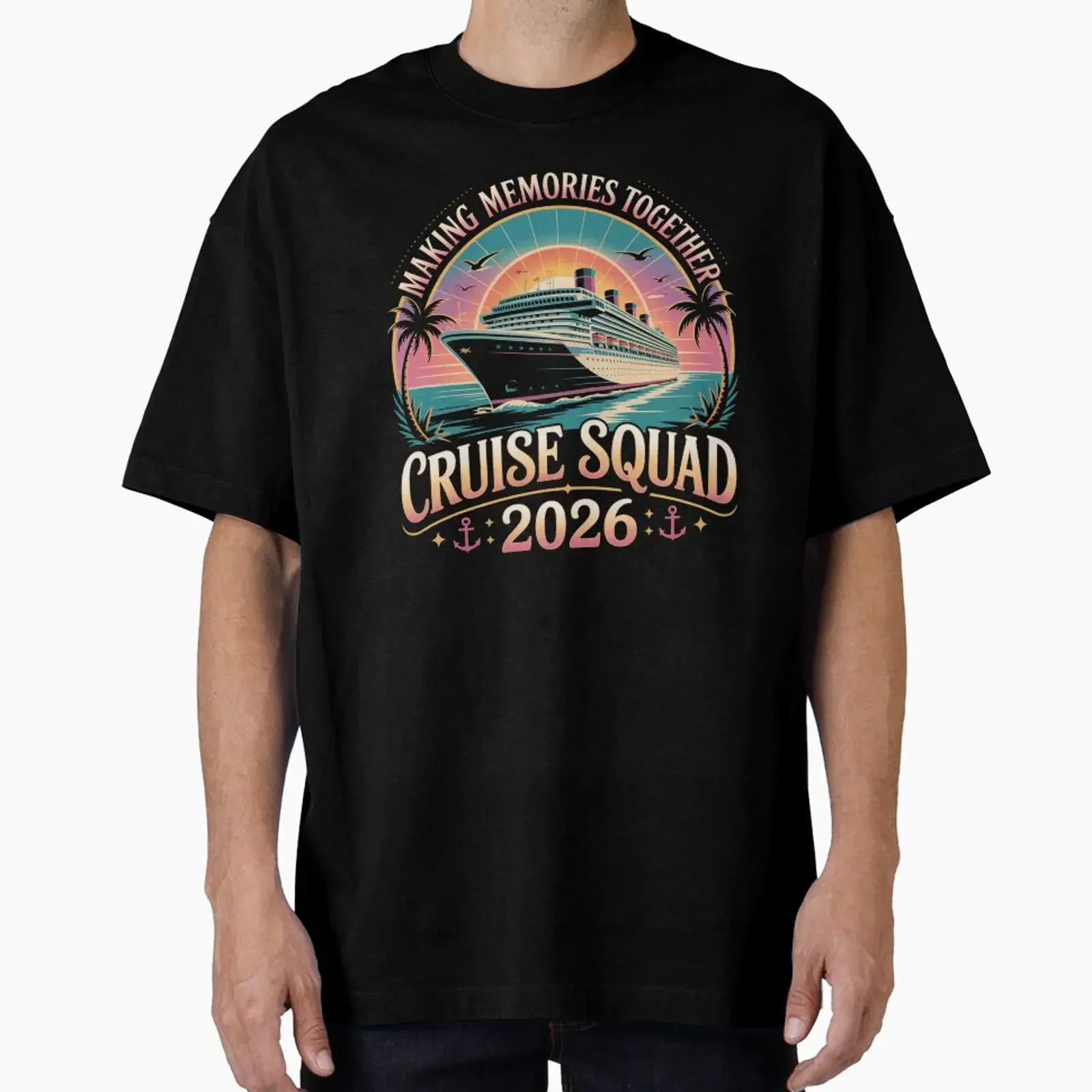 Croisière Familiale 2026 conçue et vendue par HeinzanoWeno, haut vintage délavé pour homme, confortable et tendance, idéal pour le quotidien, polyvalent