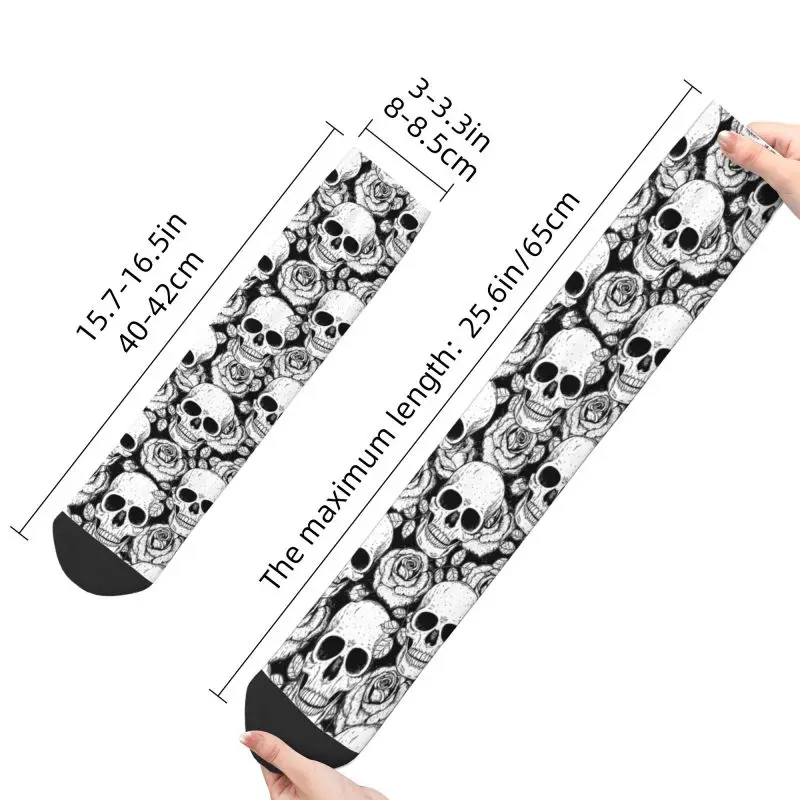 Kawaii Horror Skelett Gothic Tod Schädel Socken Männer Frauen warm 3d gedruckt Sport Fußball Socken