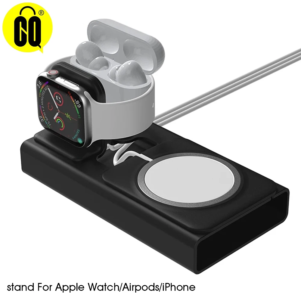 

3 in 1 Aluminium phone holder.for Magsafe Magnetic Wireless Charger Holder For iPhone 15ProMax 14 13 12 /Apple Watch/Airpods