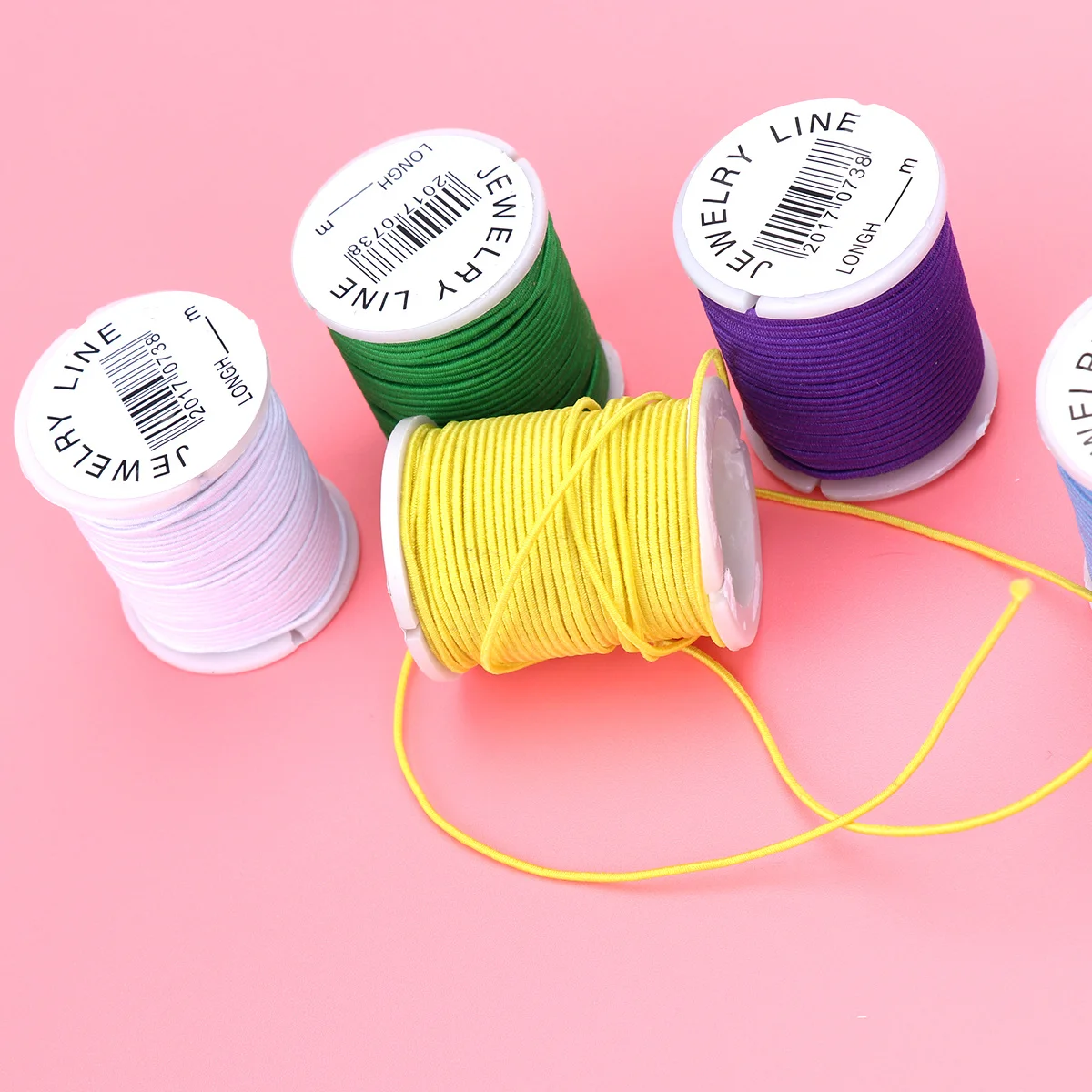 

20pcs 1Mm Elastic String Thick Elastic Nylon Thread Beading Cord For Jewelry Making Diy Craft Work Durable Nylon Spool