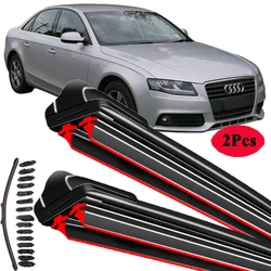 For Audi A4 S4 RS4 B8 8K Sedan Wagon 2007 2008 2009 2010 2012 2013 2014 2015 2016 Wipers Double Rubber Car Wiper Blades