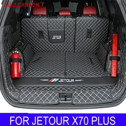 For Chery Jetour X70 Plus 2023 2024 Trunk Mats Leather Durable Cargo Liner Boot Carpets Interior Waterproof Accessories