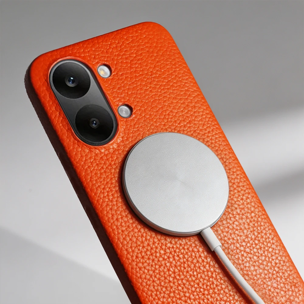 Magnetic Genuine Leather Case For Xiaomi Poco X8 Pro Max F8 Ultra X7 Pro POCO X3 NFC X5 F6 X6 M4 Pro 5G For Magsafe Phone Cover