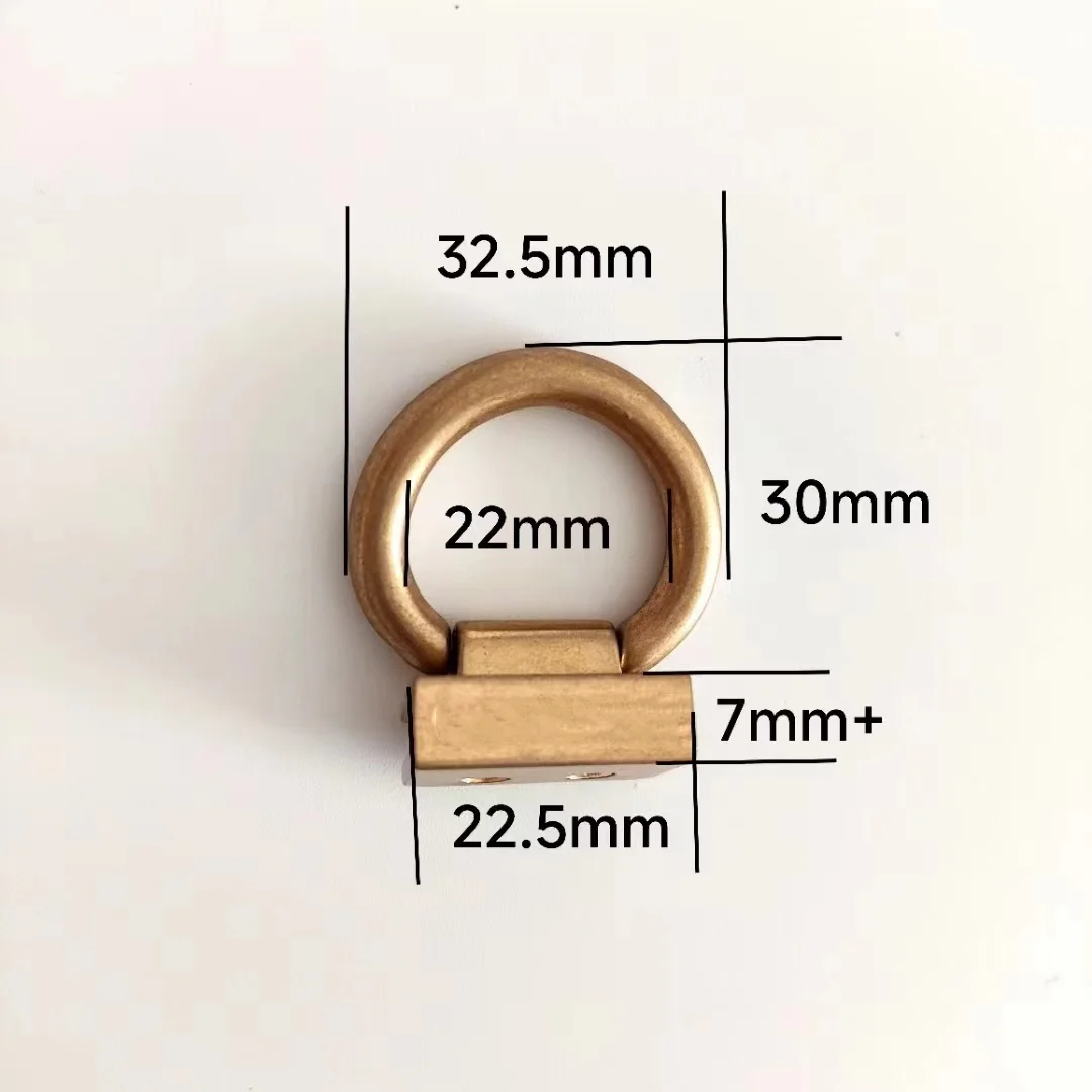 Luxury Bag Screw Accessories le bo Bag Matte Gold Color Logo Lock Repair Metal Buckle Hardware Gilt color Parts