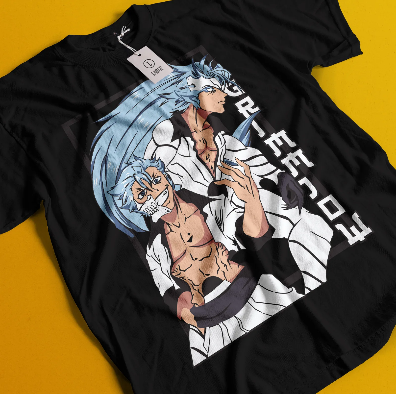 Футболка Grimmjow Bleach Anime Футболка Espada N 4, футболка Ichigo Bankai Aizen