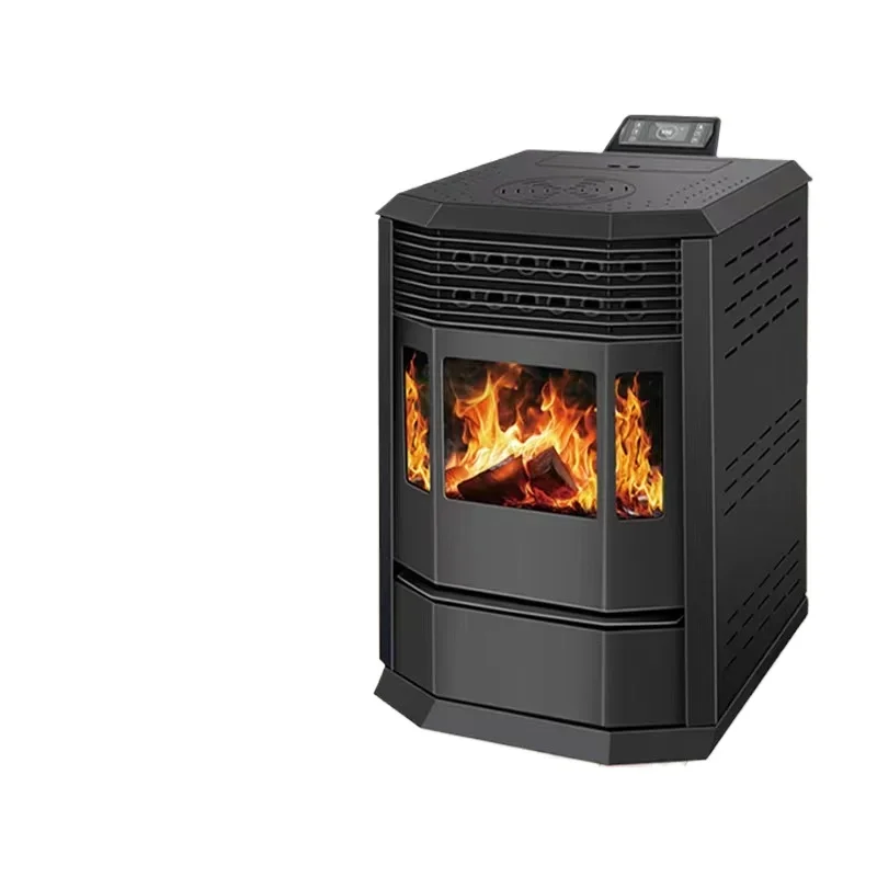 Indoor Ismart Heating Stove, Pellet Wood Stove, Timed Switch, European Style True Fire Fireplace, Three Sizes, Automatic Feeding