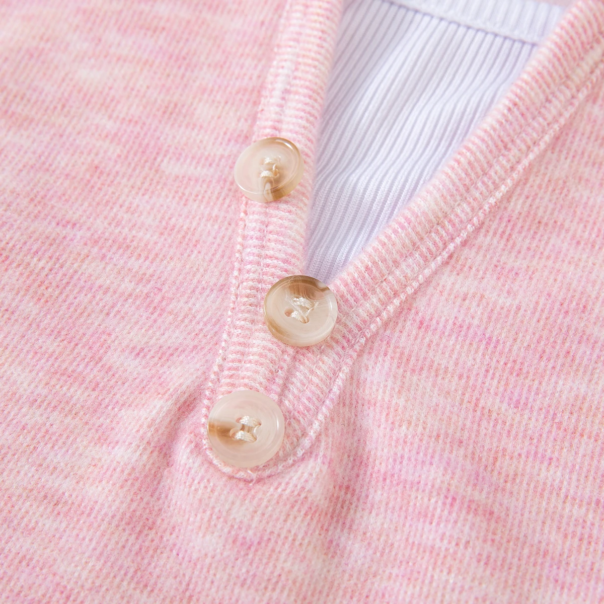 Einfarbiges, langärmliges Oberteil und Hose für Mädchen im Frühling/Herbst, lässiges zweiteiliges Set, trendiges Outfit, modische Kinderbekleidung – Detail 6