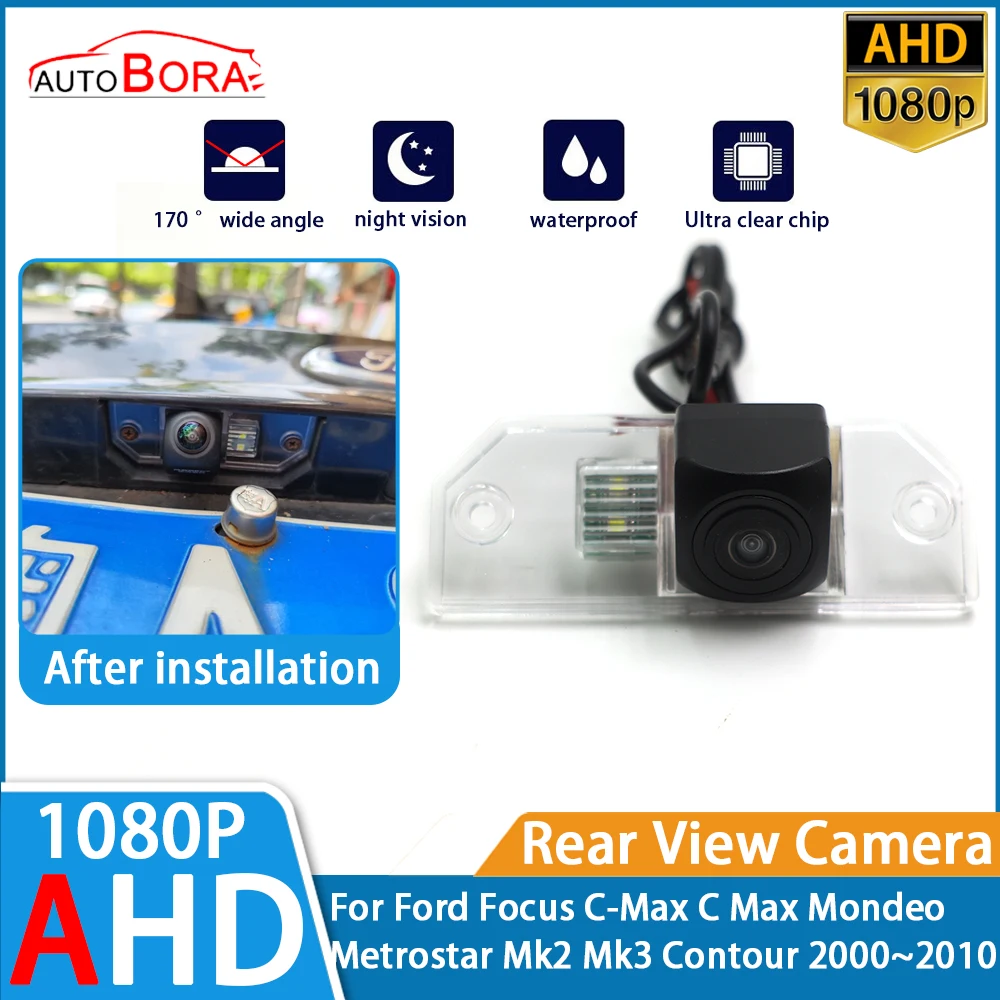 

ZhuCamX Parking Car Rear View Camera 1080P Night Vision for Ford Focus C-Max C Max Mondeo Metrostar Mk2 Mk3 Contour 2000~2010