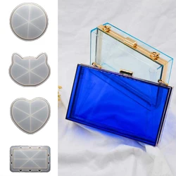 Handmade Epoxy Female Bag Women Chain Bag Silicone Molds for Making Crystal Epoxy Resin Mould Diy Shoulder Bags Craft Mould