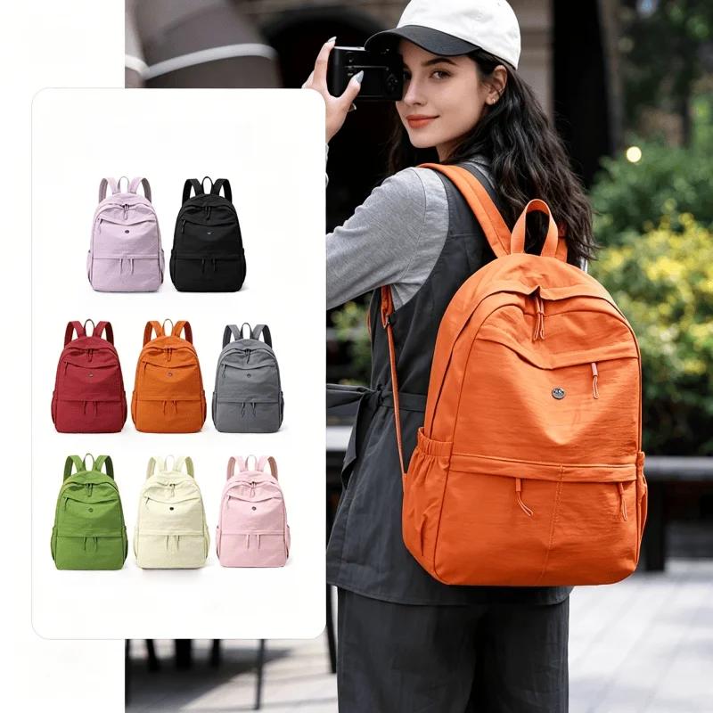 Large Lightweight Women's Oxford Backpack for High School College Travel Casual Bookbag with Laptop Compartment for Teen Girls