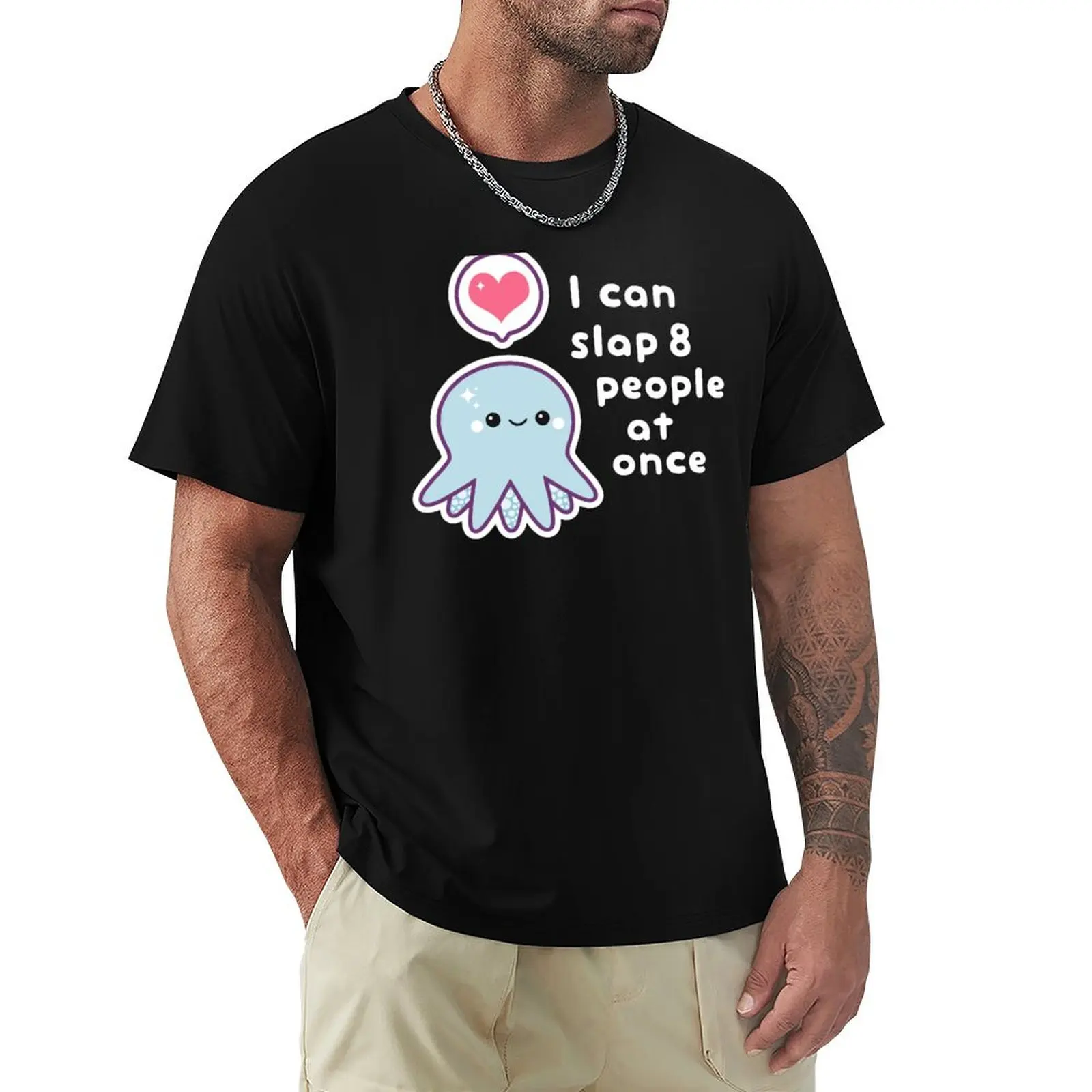 Funny Slapping Octopus T-Shirt graphic t shirts for man T-Shirt