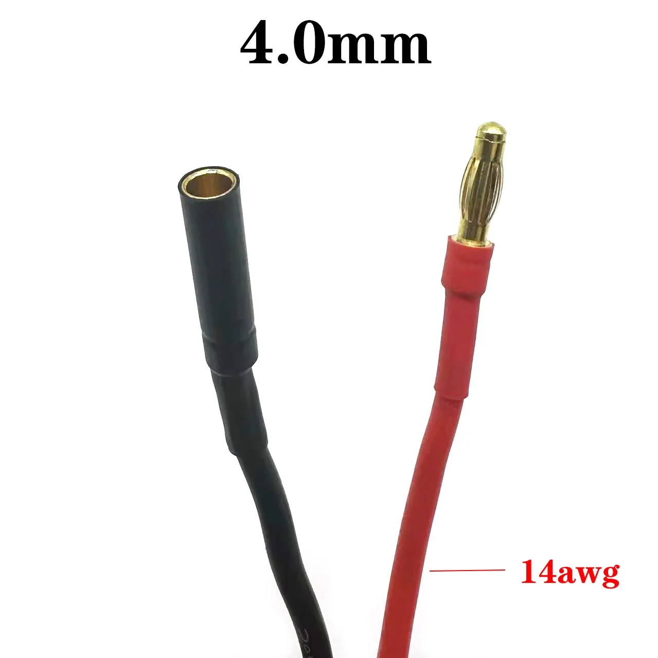 10cm20cm30cm motor extension cable 3.5/4.0mm banana connector 14-18AWG silicone extension cable for RC drone motor ESC DIY parts