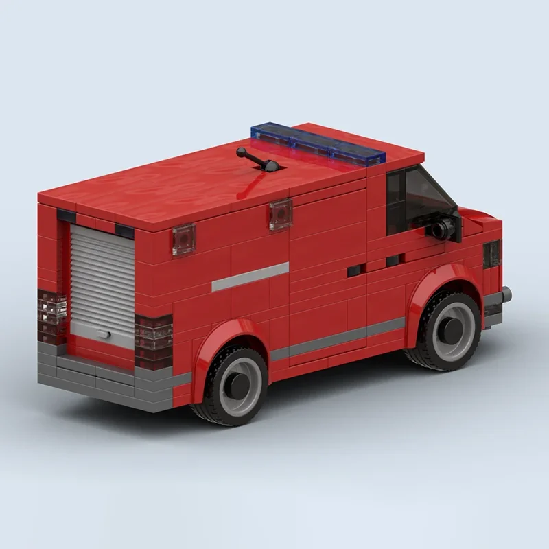 Moc Building Blocks Dutch Fire Quick Intervention Vehicle Technology Modular Bricks Model Gifts Christmas Toys DIY Sets Assembly