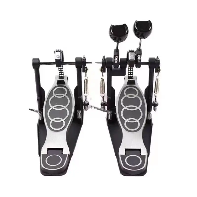 Drum Pedal Wholesale Portable Adjustable Aluminum Alloy Longboard Drum Kit Direct Drive Double Kick Bass
