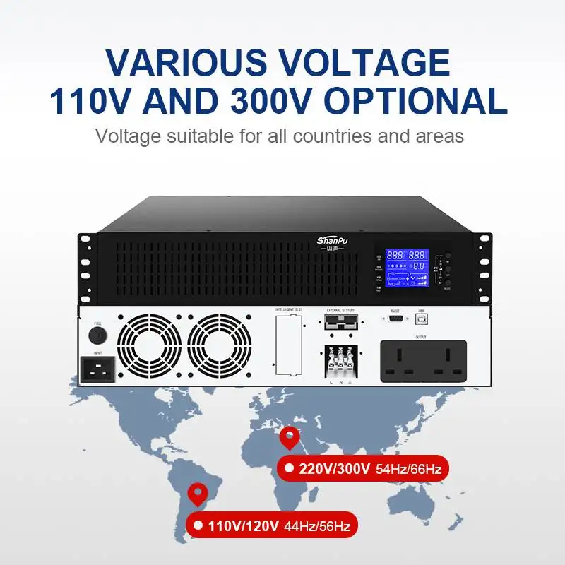 2kva على الانترنت رف جبل ليثيوم UPS غير محدود احتياطية الطاقة عرام حامي مركز البيانات مرحلة واحدة UPS