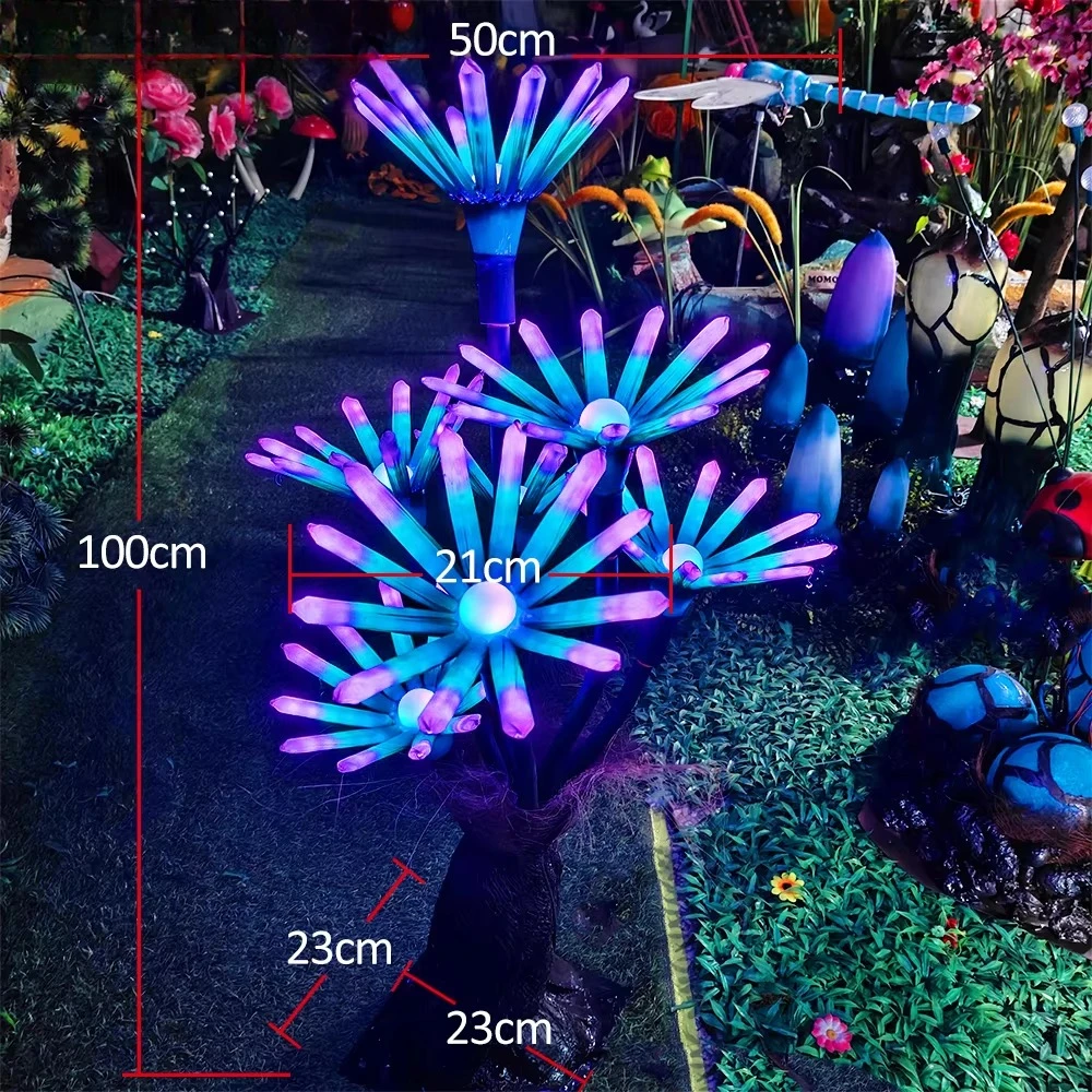 صمام ثنائي باعث للضوء، نبات مرجاني، ديكور غابة سحرية #2