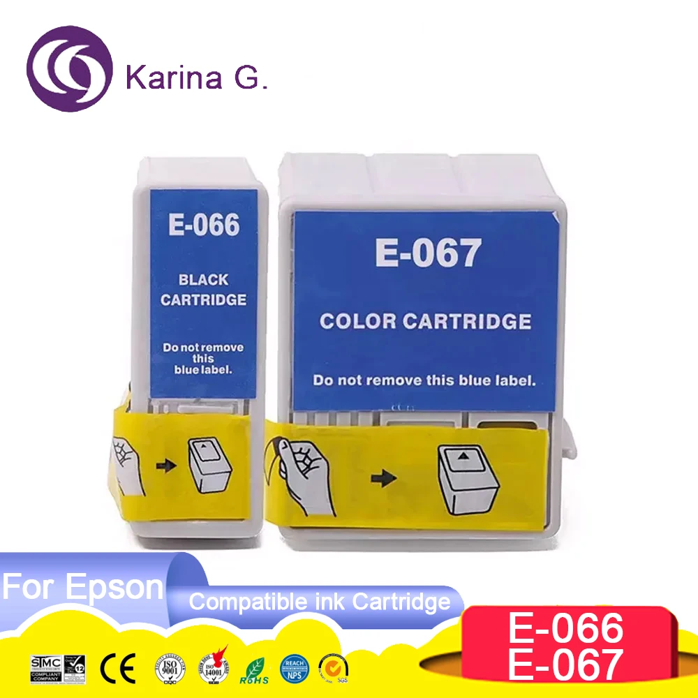 

Совместимый чернильный картридж для T066, T067, подходит для принтера Epson Stylus C48