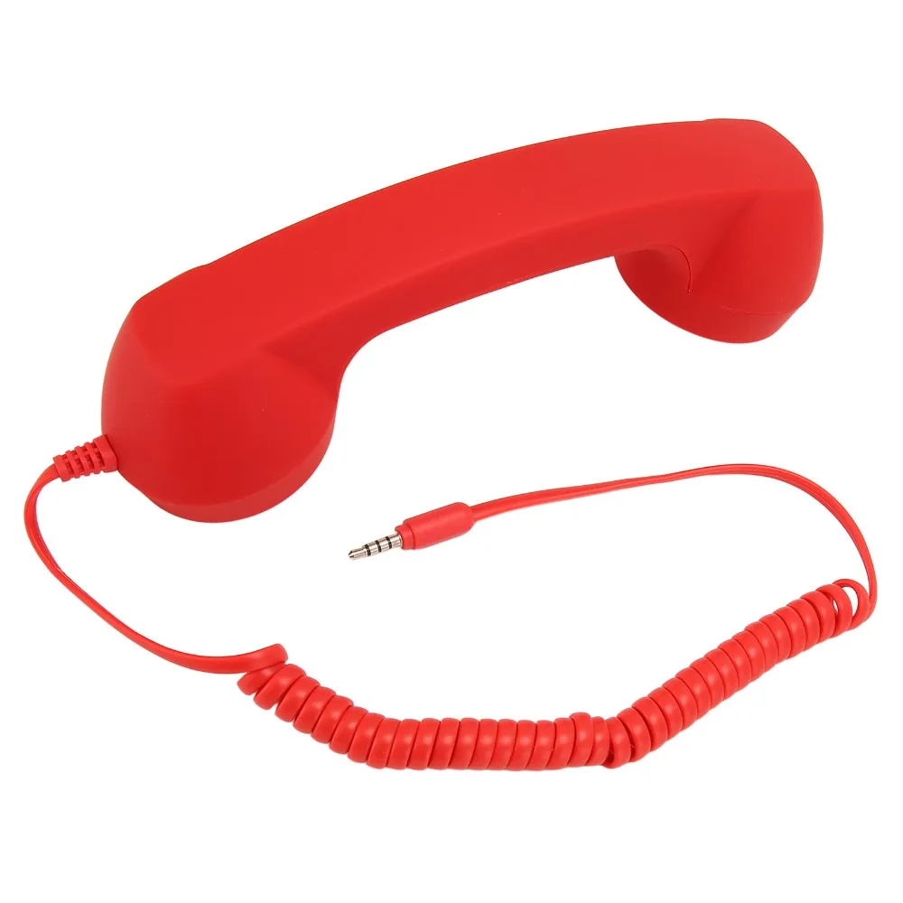 Adjustable Tone Retro Telephone Receiver Wired Connection Radiation Proof Handset Wired Cellphone Handset Mobile Communication
