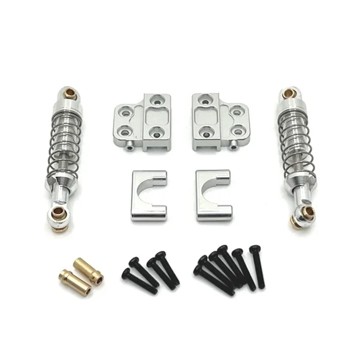 Amortiguador de eje trasero de Metal MN82 LC79 y juego de soporte de montaje de asiento fijo 1/12 RC accesorios de piezas de actualización de coche