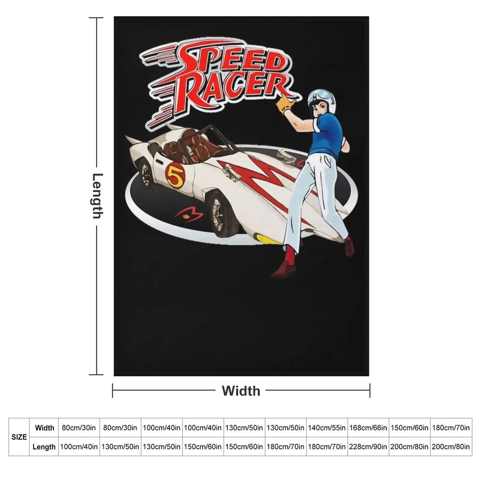 Go Speed Racer Go Go!!! Throw Blanket couch cozy soft plush fuzzy picnic outdoor blanket