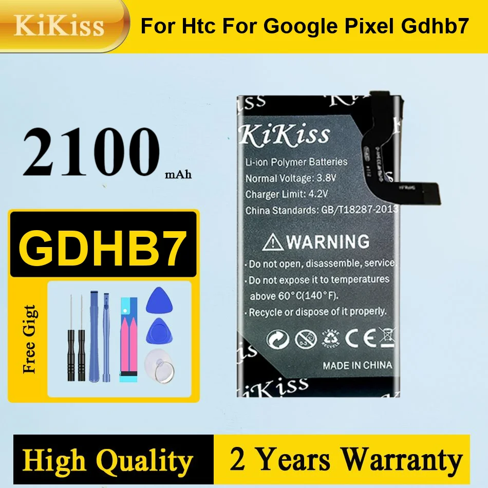 

Аккумулятор Kikiss 2100 мАч GDHB7 для HTC Google Pixel