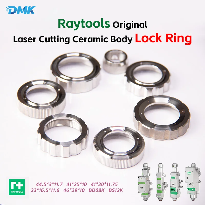 Raytools Original Lock Ring Laser Cutting Ceramic Body Locking Ring Locking Nut Fiber Optic Pressure Ring Nozzle Pressure Sleeve