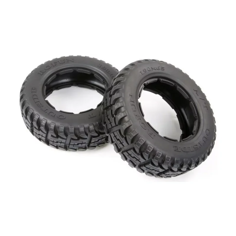Front & Rear All Terrain Tire Rubber Tyre for 1/5 HPI ROVAN ROFUN Baja 5T 5SC