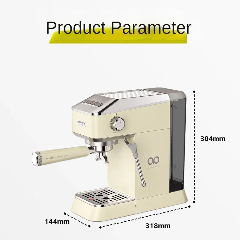 آلة صنع القهوة الإيطالية شبه الأوتوماتيكية ، البخار الأمريكية في واحد ، البخار الإيطالي الصغير المنزلي