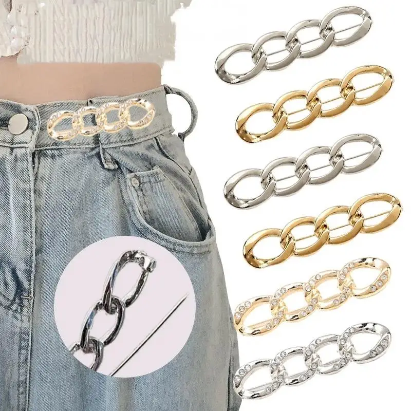 3 Stück vielseitige Taillenschnallen für Jeans, modischer, verstellbarer, abnehmbarer Gürtel ohne Nähen, Taillenverengung – Detail 5
