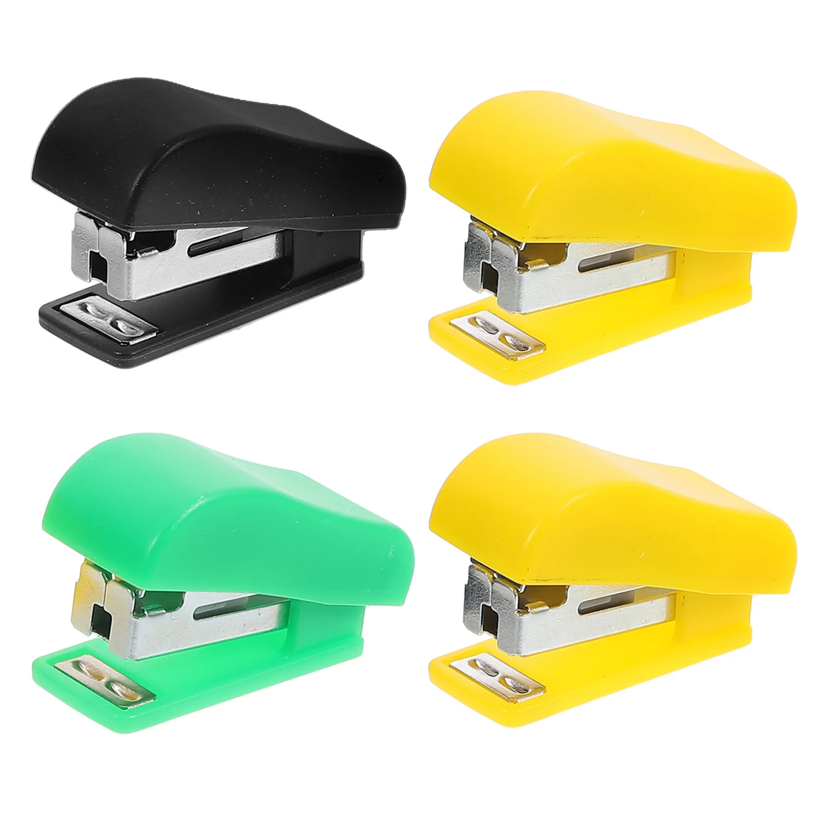 4Pcs Mini Stapler Lovely Animal Design Compact Hand Stapler for Desktop Use School Office Home Stationery Essentials
