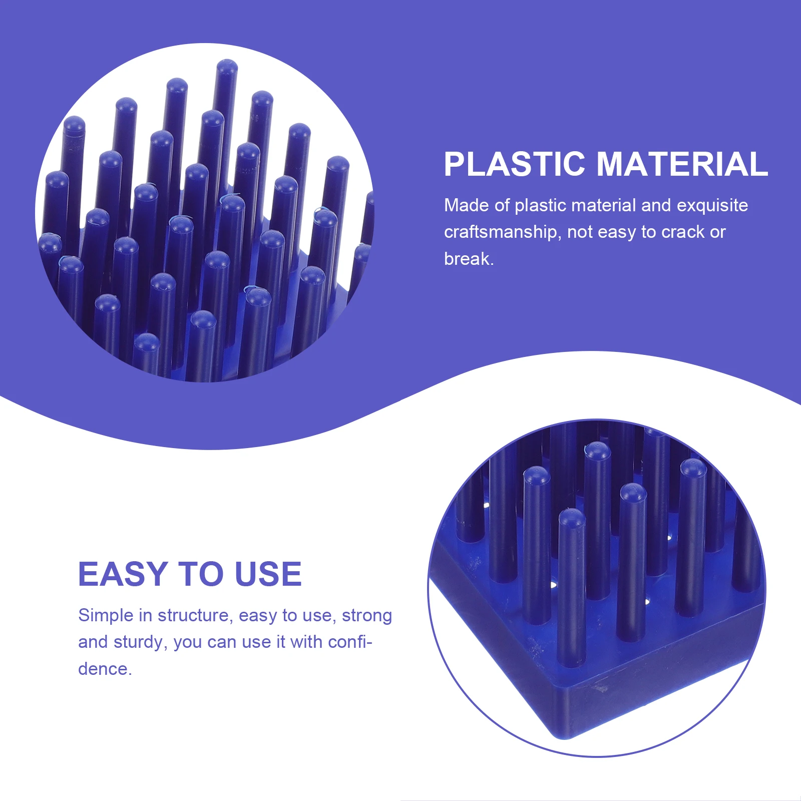 

Plastic Test Tube Side Oil Holder Apparatus Storage Stand Adjustable Peg Rack for Edge Oil Drying Frame Craft Tool