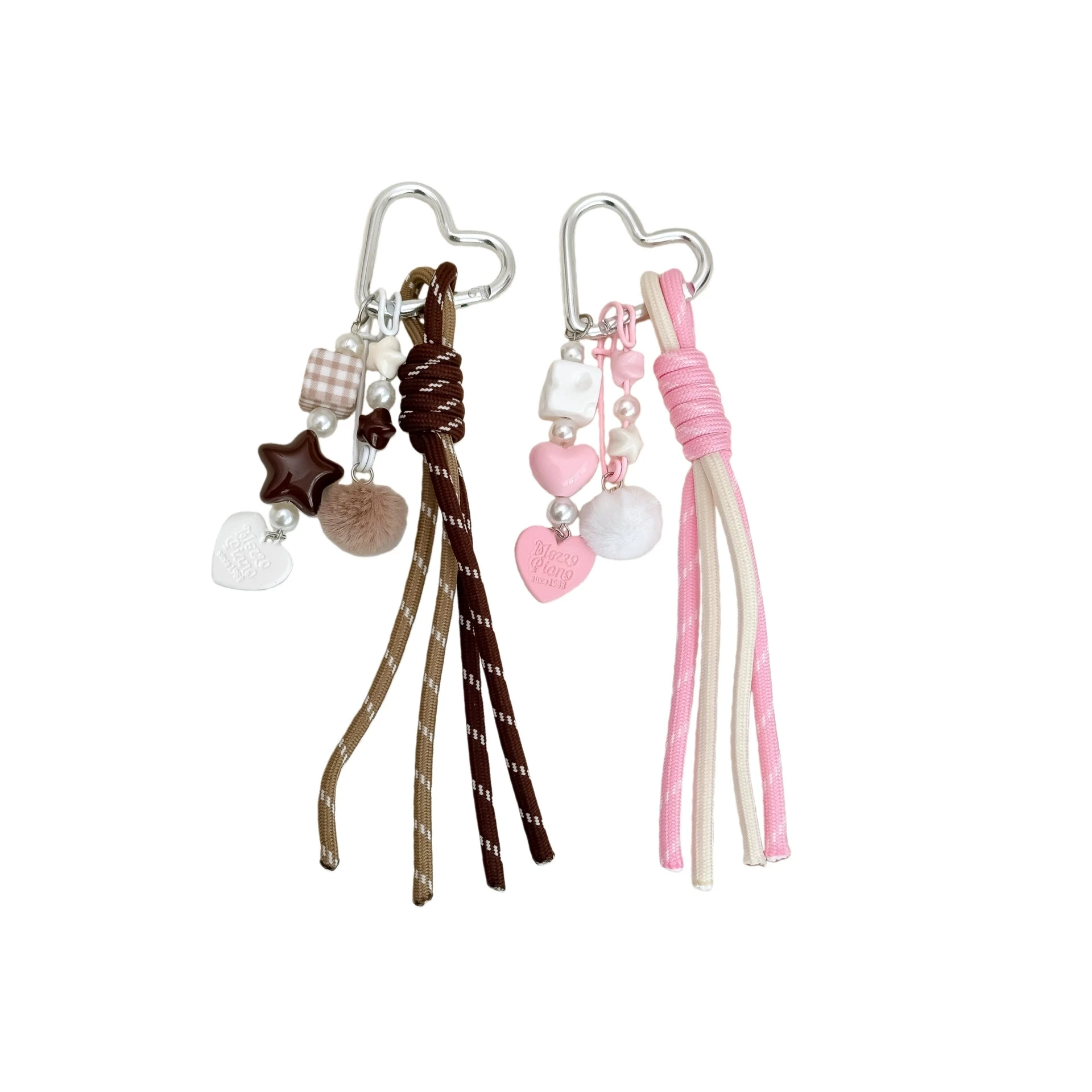 Exquisite Trendy Plush Ball Keychain, Colorful Gift Idea