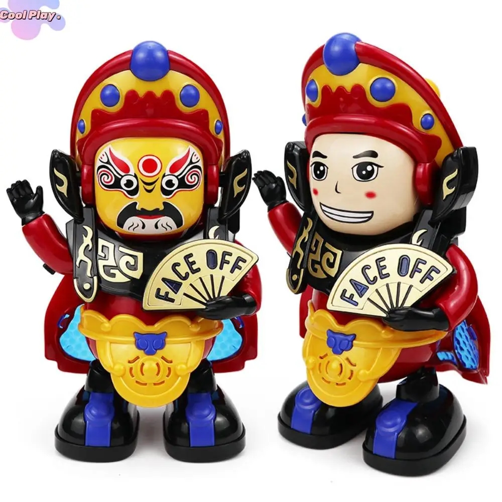 

Model Home Decoration Chinese Traditional Automatic Dancing Robot Opera Face Makeup Electric Baby Toy Opera Face Change Doll