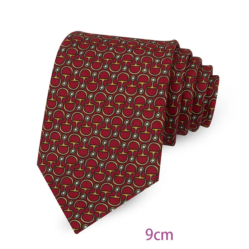 Tie for men Red necktie fashion ties printing Blue Tie 8cm width ties business neckties printing tie Custom made ties