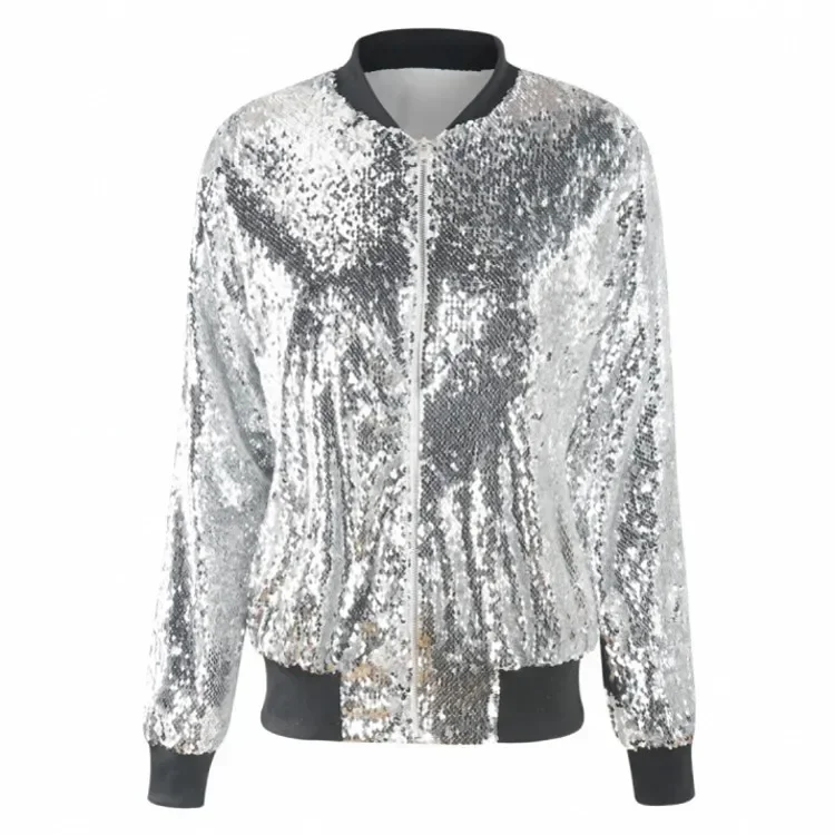 Qj Cinga Sequin Jacket Green Asian Size 5