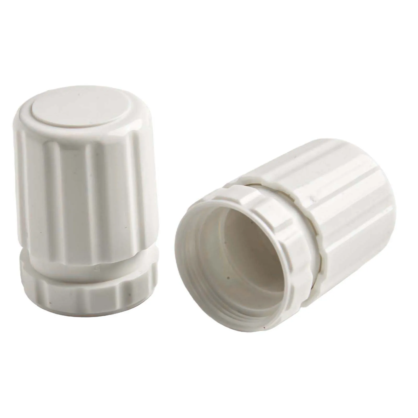 2 Sets White M30x1.5 Hand Wheel Switches For Floor Heating Manifold Accessories Radiator Valve Cover Temperature Regulation