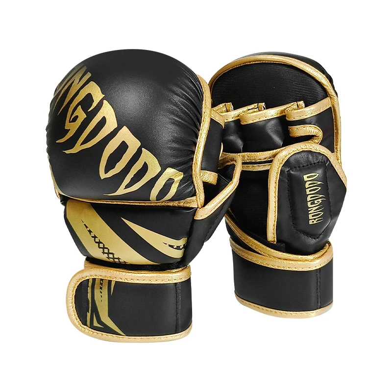 Professional MMA Boxing Gloves PU Leather MMA Fighting Martial Arts Boxing Gloves Karate Muay Thai Training Gloves Men's