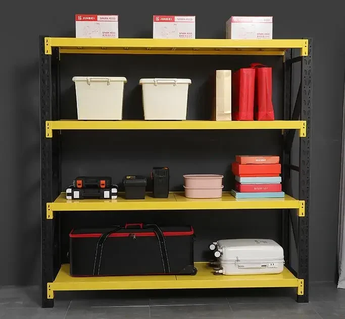 Shelf warehouse storage multi-layer DIY combination thickened shelf display storage heavy-duty load-bearing subway shelf