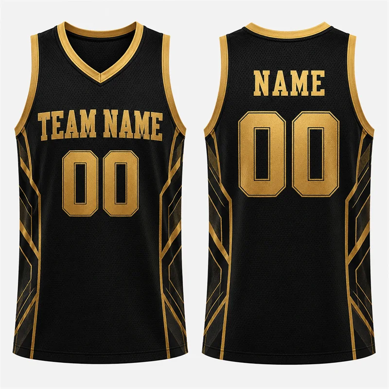 Fashion Personality Mens Basketball Jersey Free Custom Name Team Name Number 3D Printed Vest Loose Breathable Team Uniforms