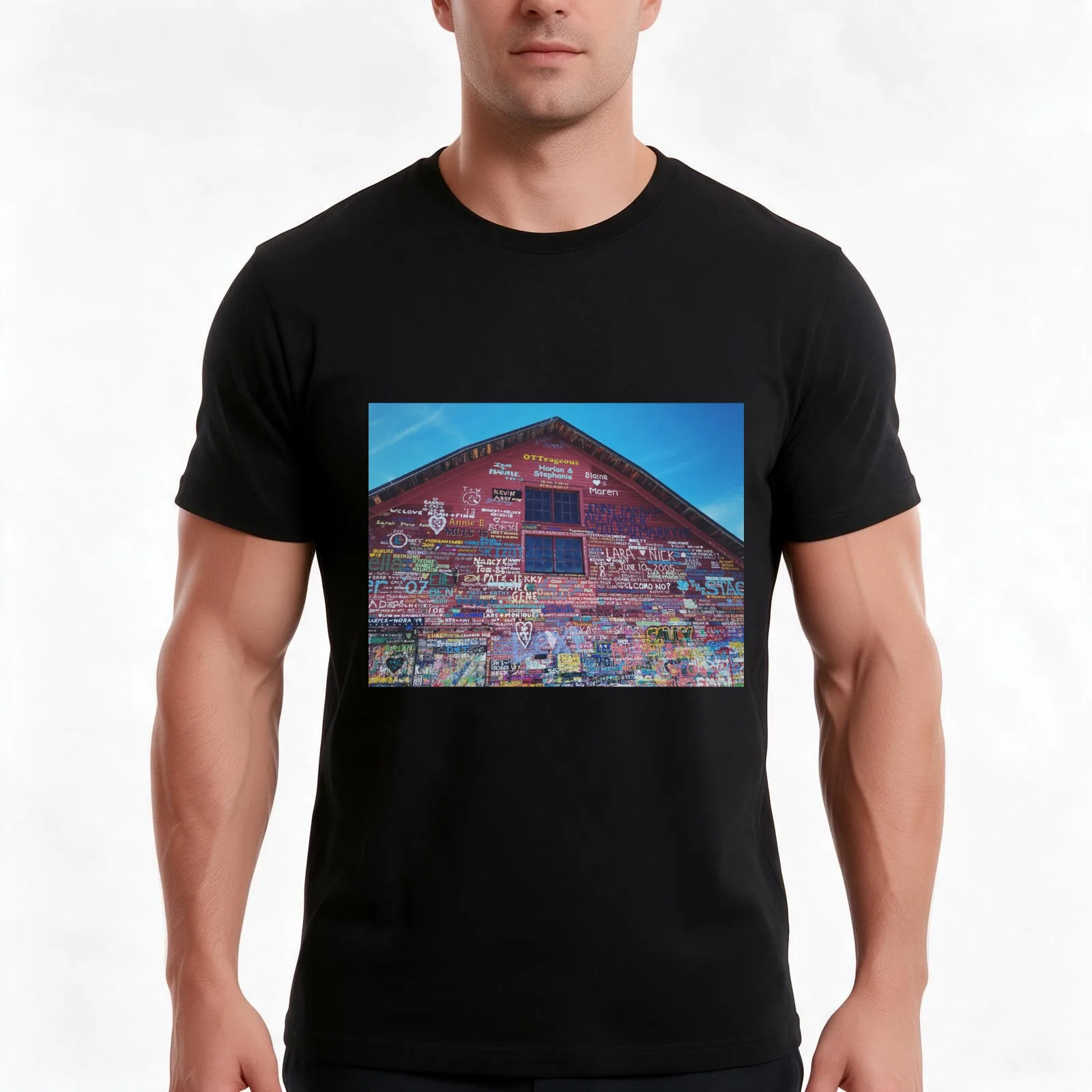 Anderson Dock T-Shirt, Summer Casual Cotton Tee, Oversized Streetwear Tops, Vintage Graphic Print, Loose Fit Short Sleeve